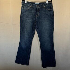 Levi's 515 Jeans Womens 14M Blue Bootcut Studded Flap Pocket Stretch Denim Retro